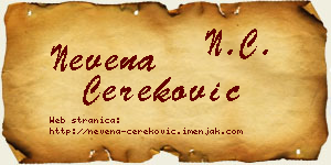Nevena Čereković vizit kartica